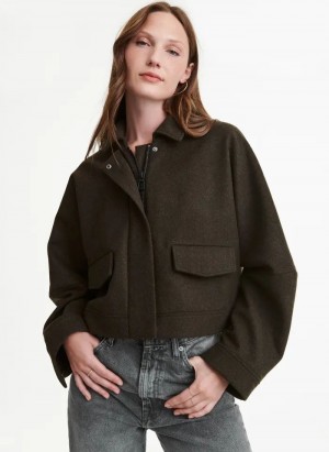 Black DKNY 2 Pocket Women's Jackets | Malaysia_D0718
