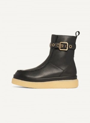 Black DKNY Autumn - Crepe Sole Women's Boots | Malaysia_D1674