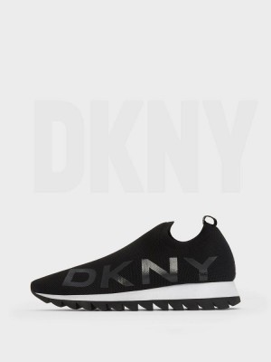 Black DKNY Azer Slip On Women's Sneakers | Malaysia_D1338