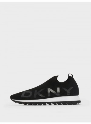 Black DKNY Azer - Slip On Runner Women's Sneakers | Malaysia_D0246
