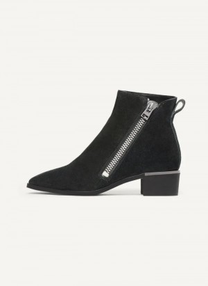 Black DKNY Brenlyn - W/ Zipper Women's Boots | Malaysia_D0929