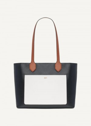 Black DKNY INES PVC Women's Tote Bags | Malaysia_D0886