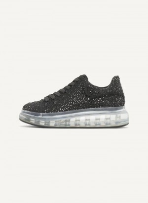 Black DKNY Kandas Lace up Women's Sneakers | Malaysia_D1652