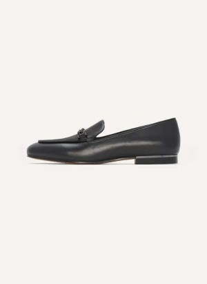 Black DKNY Leona Women's Loafers | Malaysia_D1362