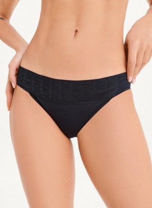 Black DKNY Logo Waistband Stretch Bikini Women's Panties | Malaysia_D1580