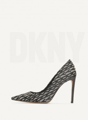 Black DKNY Mabi High Pump Women's Heels | Malaysia_D0237