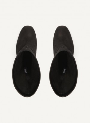 Black DKNY Mid Slouchy Women's Boots | Malaysia_D0403