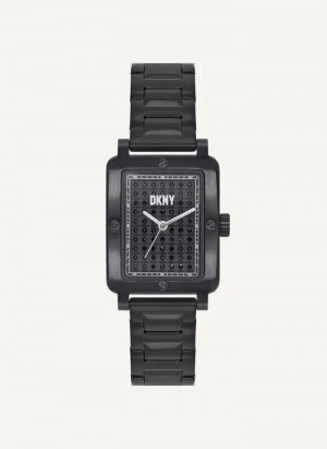 Black DKNY New Rectangle Platform Women's Watches | Malaysia_D1510