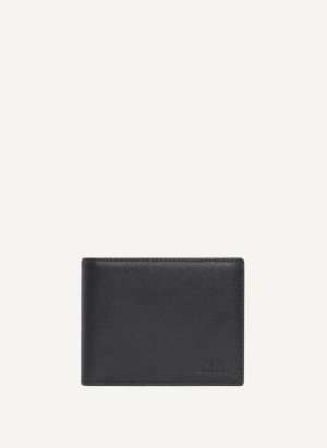 Black DKNY Side Fold Men's Wallets | Malaysia_D0507