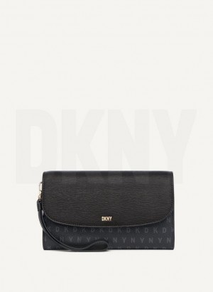 Black DKNY Sydney Women's Wallets | Malaysia_D1275