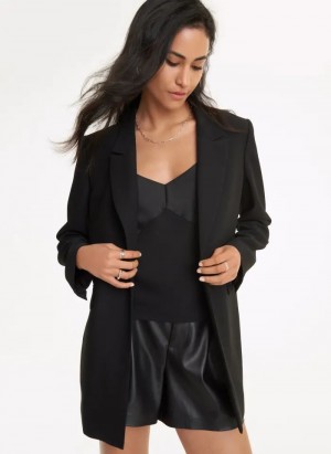 Black DKNY Tailored Women's Blazers | Malaysia_D0740