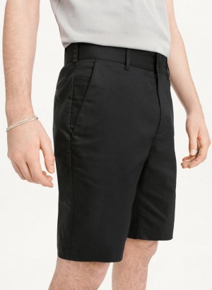 Black DKNY Tech Men's Shorts | Malaysia_D1882