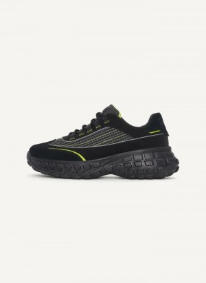 Black DKNY Trekking Men's Sneakers | Malaysia_D0870