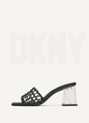 Black DKNY Vittoria Women's Heels | Malaysia_D0234