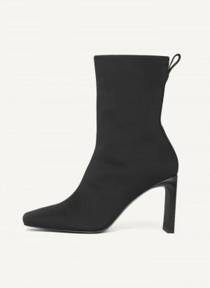 Black DKNY Wren - New Heel Shape (Neoprene) Women's Boots | Malaysia_D0427
