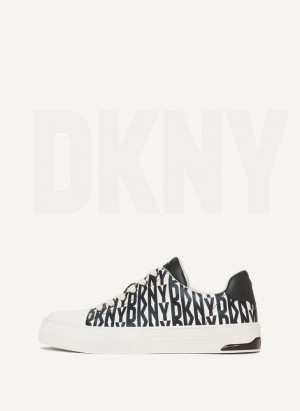 Black DKNY York Lace Up Women's Sneakers | Malaysia_D0472