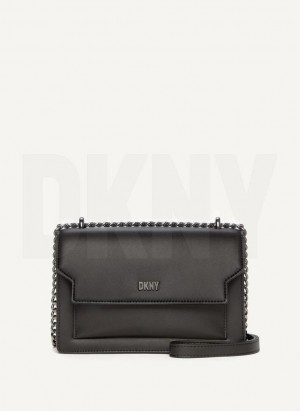 Black / Grey DKNY Millie Women's Shoulder Bags | Malaysia_D1354