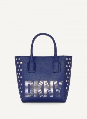 Blue DKNY Essex Saffiano Small Women's Tote Bags | Malaysia_D0457