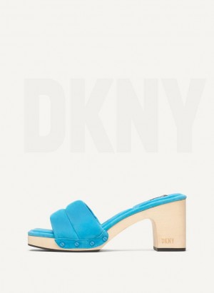Blue DKNY Kaia Women's Heels | Malaysia_D0114