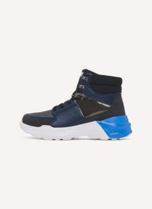 Blue DKNY Liberty Men's Sneakers | Malaysia_D1431