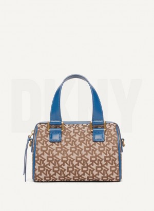Blue DKNY Mini Satchel Women's Crossbody Bags | Malaysia_D1974
