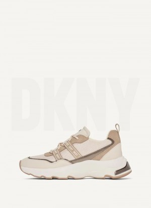 Brown DKNY Justine Slip On Women's Sneakers | Malaysia_D0848