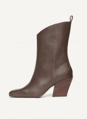 Brown DKNY Luna Women's Boots | Malaysia_D0595