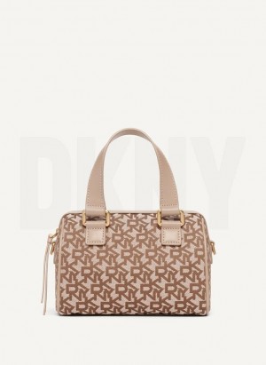 Brown DKNY Mini Satchel Women's Crossbody Bags | Malaysia_D1729