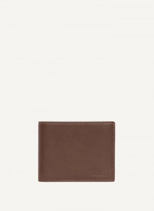 Brown DKNY Side Fold Men's Wallets | Malaysia_D1647