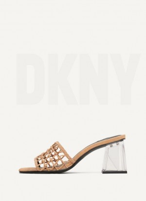 Brown DKNY Vittoria Women's Heels | Malaysia_D1718