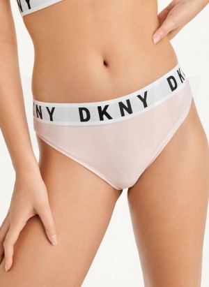 Cream DKNY Cozy BF Women's Thong | Malaysia_D0287