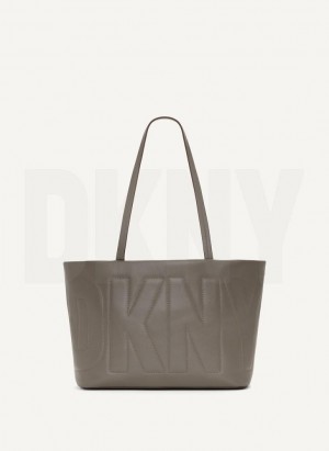 Dark Grey DKNY Elsa Medium Women's Tote Bags | Malaysia_D1620