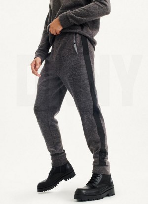 Dark Grey DKNY Lounge Men's Pants | Malaysia_D1784