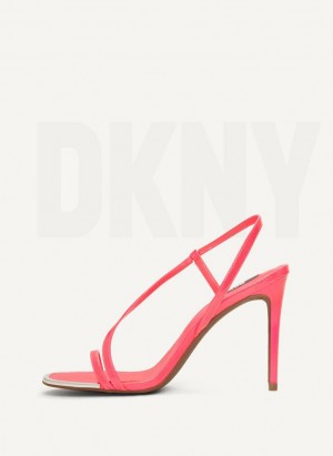 Fuchsia DKNY Danielle Strappy Women's Sandals | Malaysia_D0240