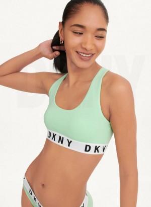 Green DKNY Cozy Boyfriend Racerback Women's Bras | Malaysia_D1586