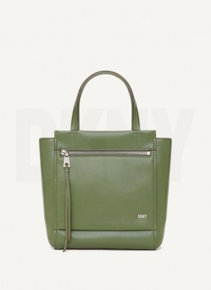 Green DKNY Pax North-South Tote Women's Crossbody Bags | Malaysia_D1951