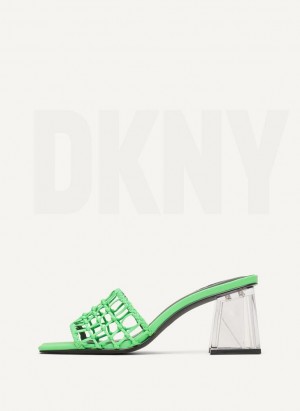 Green DKNY Vittoria Women's Heels | Malaysia_D1428