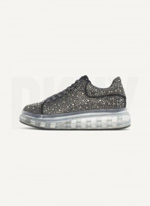 Grey DKNY Kandas Lace up Women's Sneakers | Malaysia_D0506