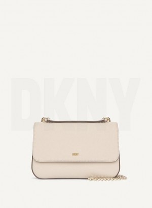 Grey DKNY Sina Flap Women's Shoulder Bags | Malaysia_D1858
