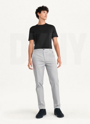 Grey DKNY Slim Chino Men's Pants | Malaysia_D1770