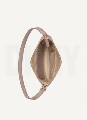 Grey DKNY The Small Optimist Women's Shoulder Bags | Malaysia_D1265