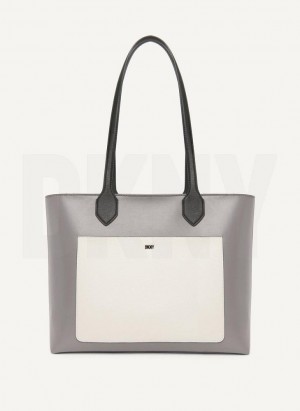 Grey Multicolor DKNY Ines Women's Tote Bags | Malaysia_D0667