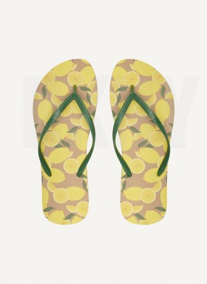 Lemon DKNY Lemon Men's Flip Flops | Malaysia_D0557