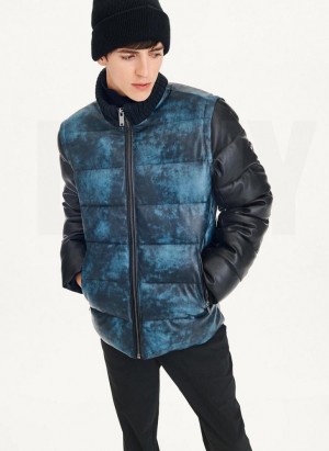 Multicolor DKNY Contrast Bomber Men's Jackets | Malaysia_D1709