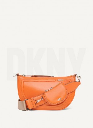 Orange DKNY Orion Women's Crossbody Bags | Malaysia_D0216