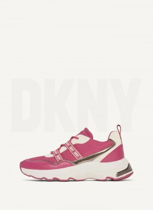 Pink DKNY Justine Slip On Women's Sneakers | Malaysia_D0123