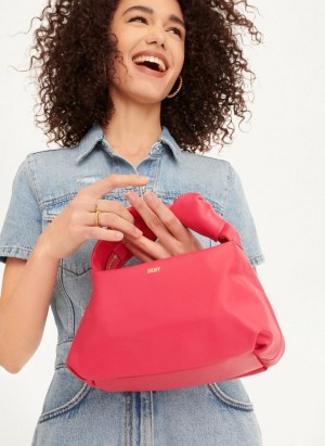 Pink DKNY Mini Modernist Knot Women's Tote Bags | Malaysia_D1691