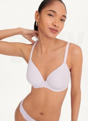 Purple DKNY Smooth Essentials T-Shirt Women's Bras | Malaysia_D1542