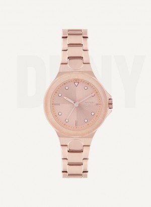 Rose Gold DKNY Chambers Women's Watches | Malaysia_D0281