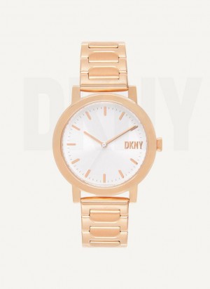 Rose Gold DKNY New Platform Women's Watches | Malaysia_D0920